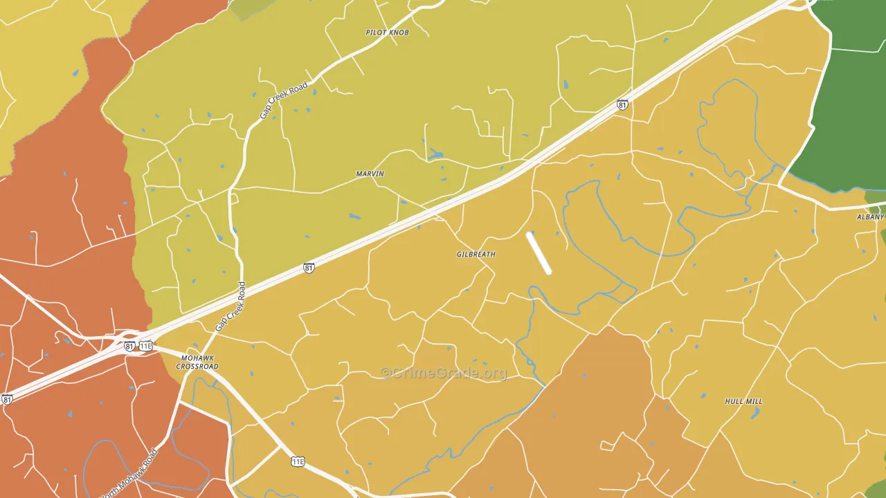 Pilot Knob, TN Map of Theft Rates