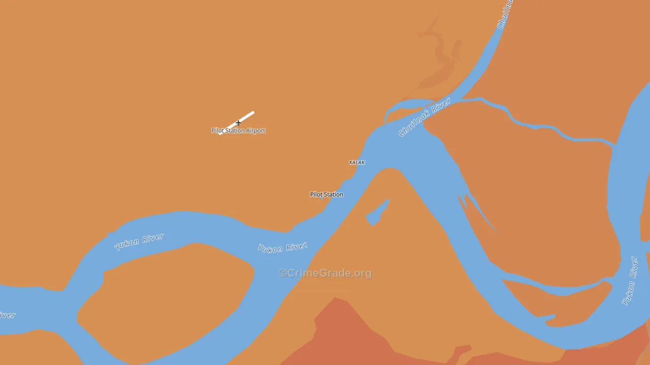 Pilot Station, AK Map of Theft Rates