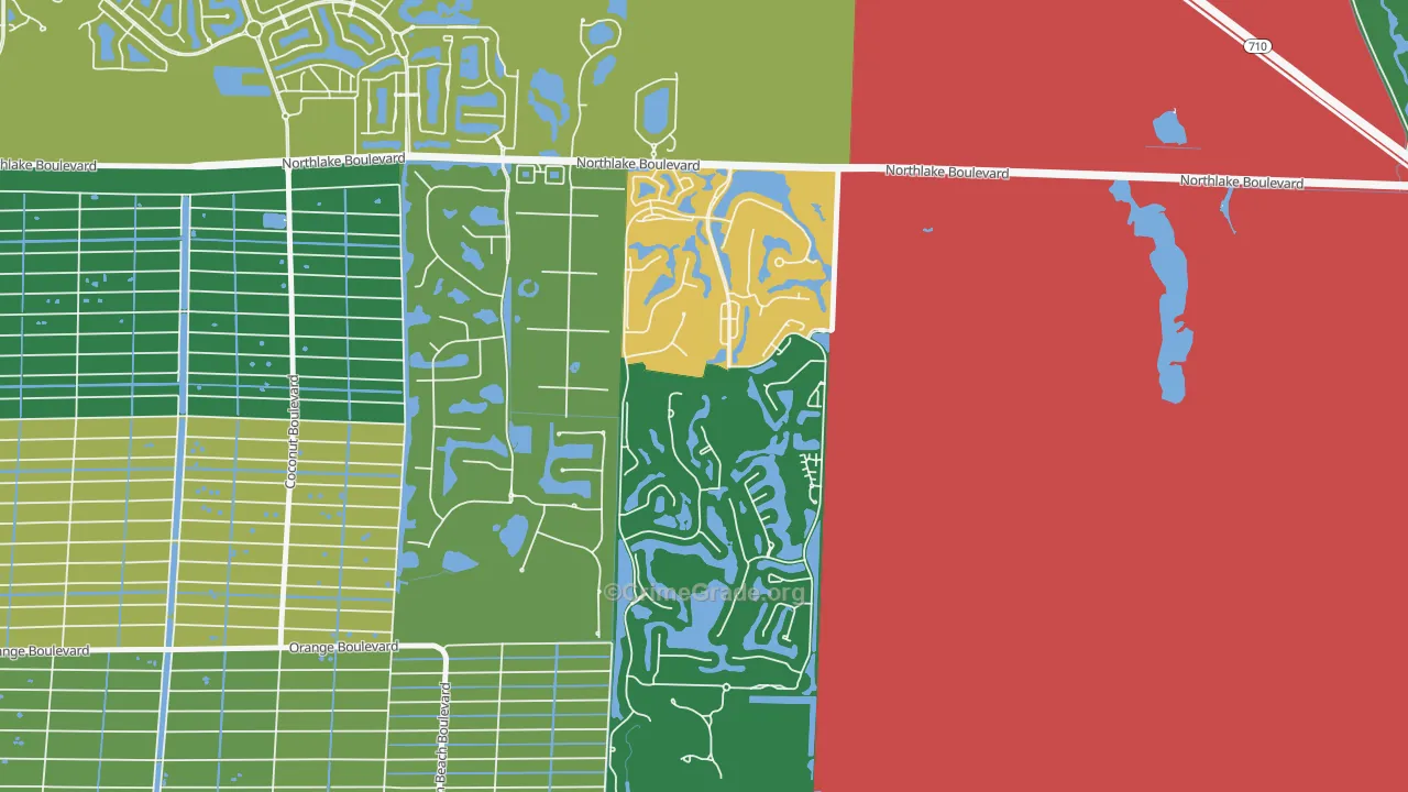 Pineapple Park, West Palm Beach, FL Map of Theft Rates