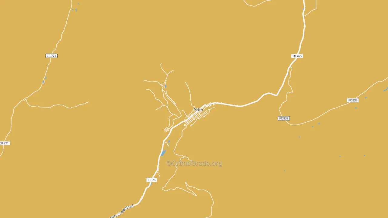Pitkin, CO Map of Theft Rates