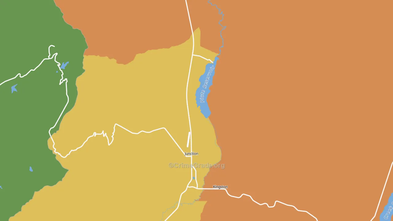 Piute County, UT Map of Theft Rates