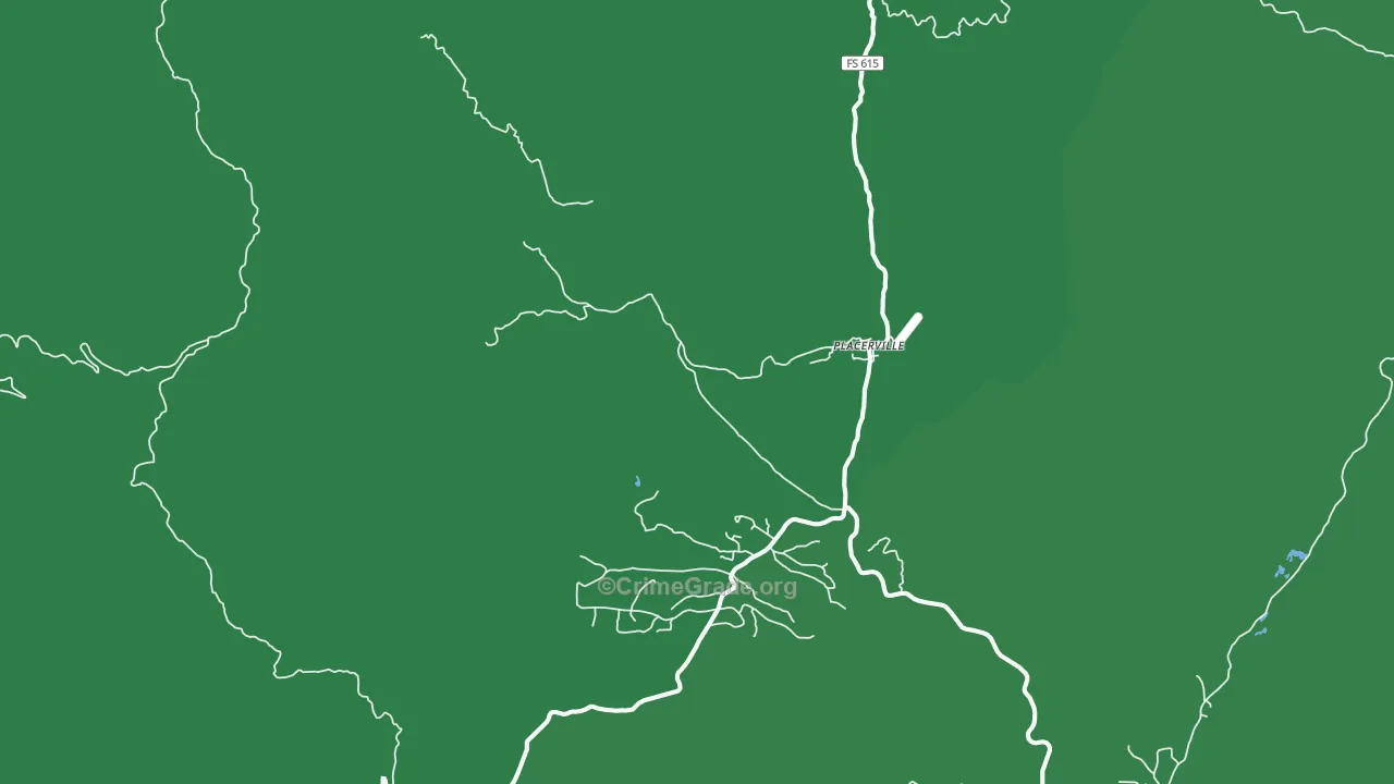 Placerville, ID Map of Theft Rates