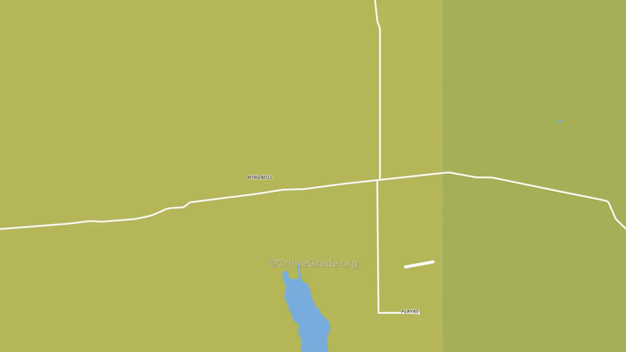 Playas, NM Map of Theft Rates