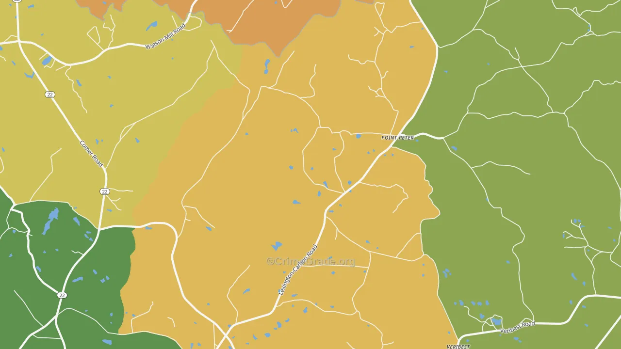 Point Peter, GA Map of Theft Rates