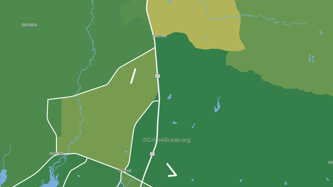 Point Washington, FL Map of Theft Rates