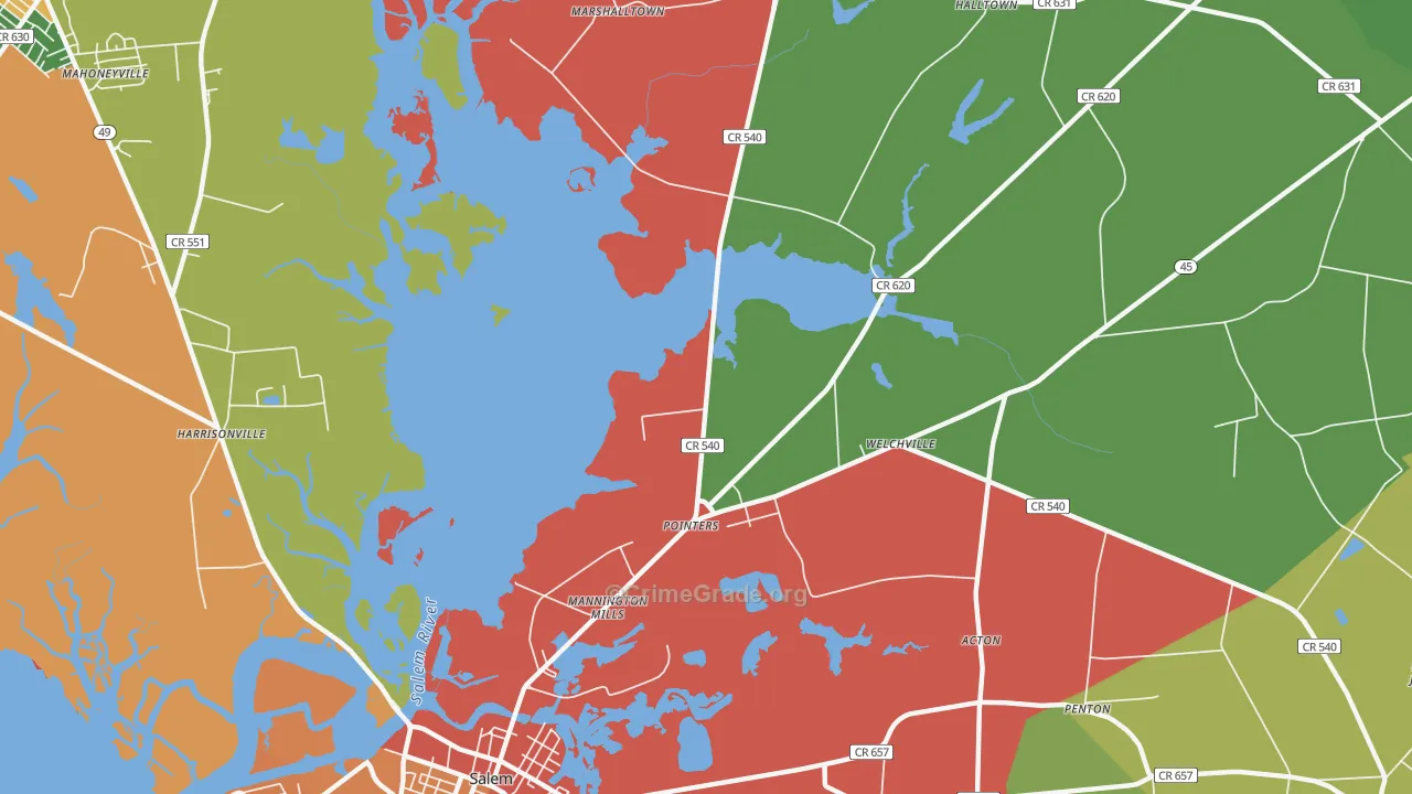 Pointers, NJ Map of Theft Rates