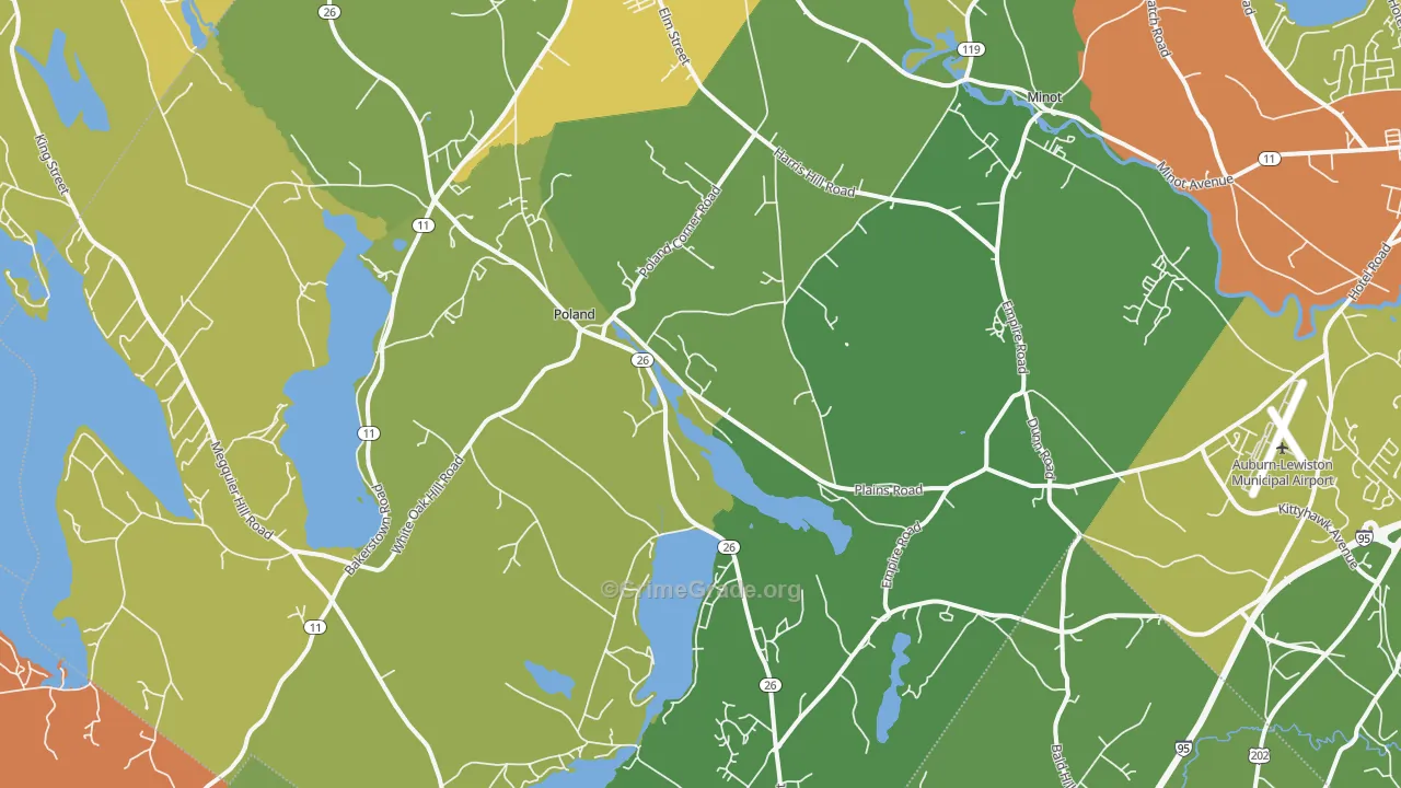 Poland, ME Map of Theft Rates