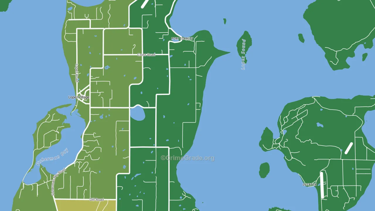 Port Stanley, WA Map of Theft Rates