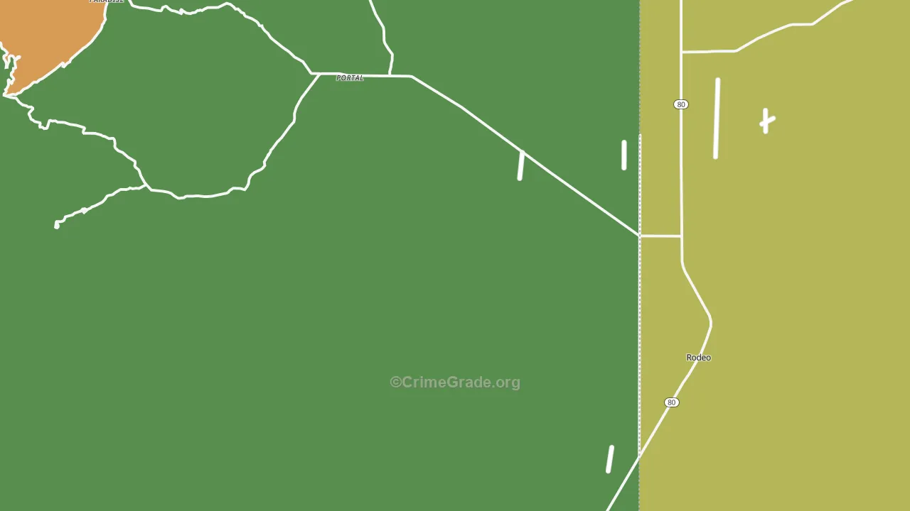 Portal, AZ Map of Theft Rates