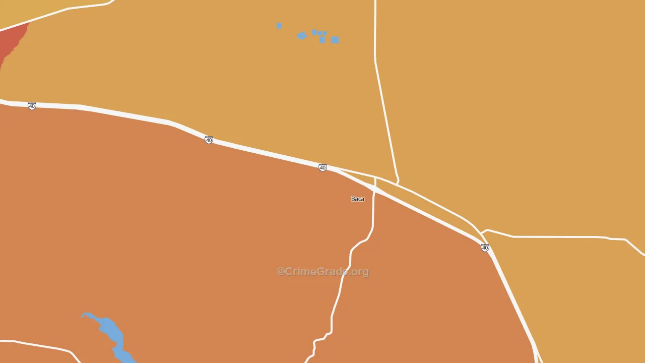 Prewitt, NM Map of Theft Rates