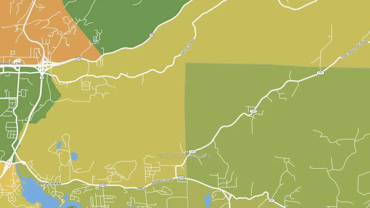 Price, AR Map of Theft Rates