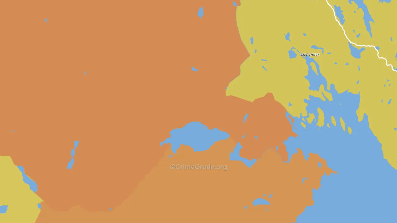 Prince of Wales-Hyder Census Area, AK Map of Theft Rates