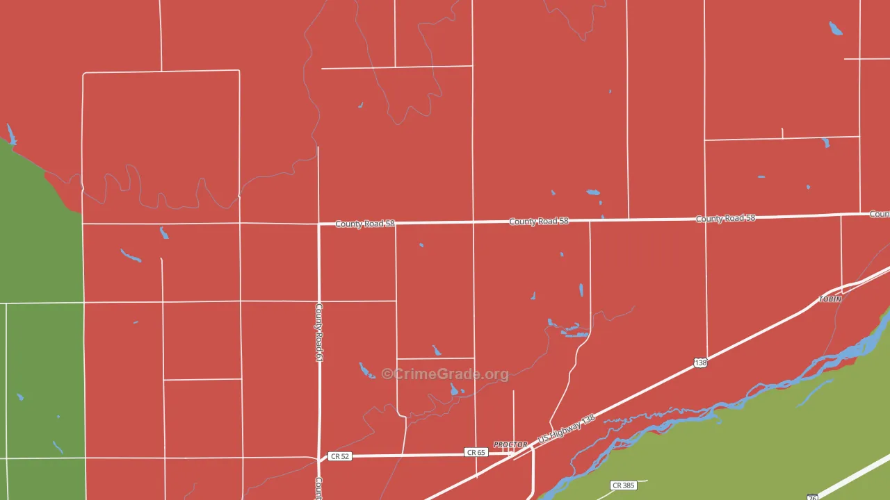 Proctor, CO Map of Theft Rates