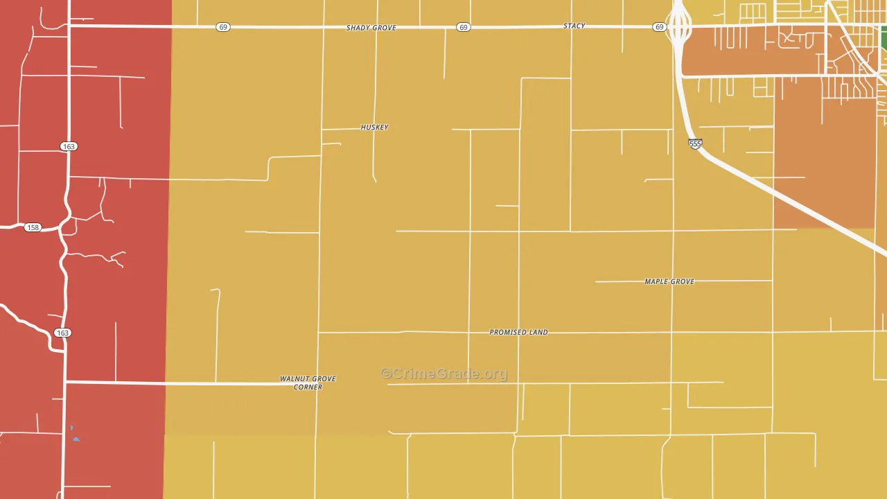 Promised Land, AR Map of Theft Rates