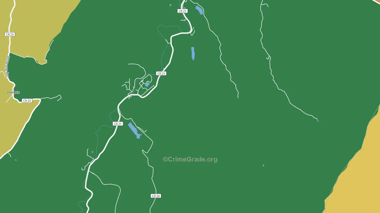 Propstburg, WV Map of Theft Rates