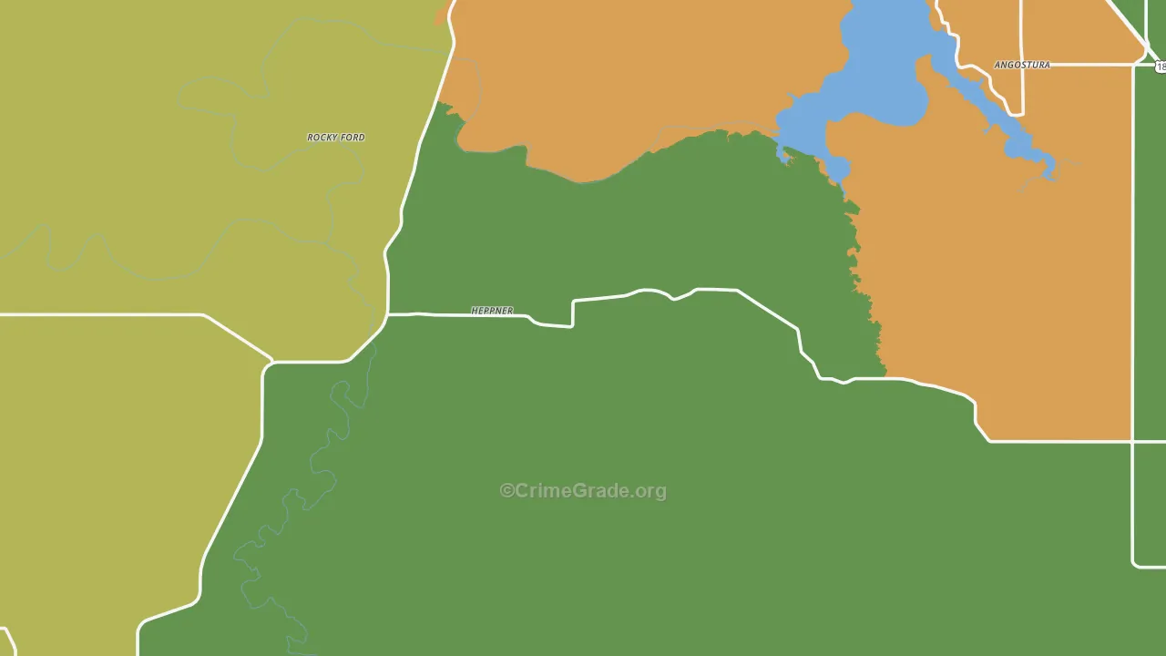 Provo, SD Map of Theft Rates