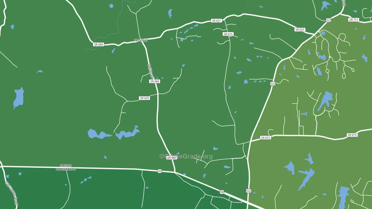 Provost, VA Map of Theft Rates