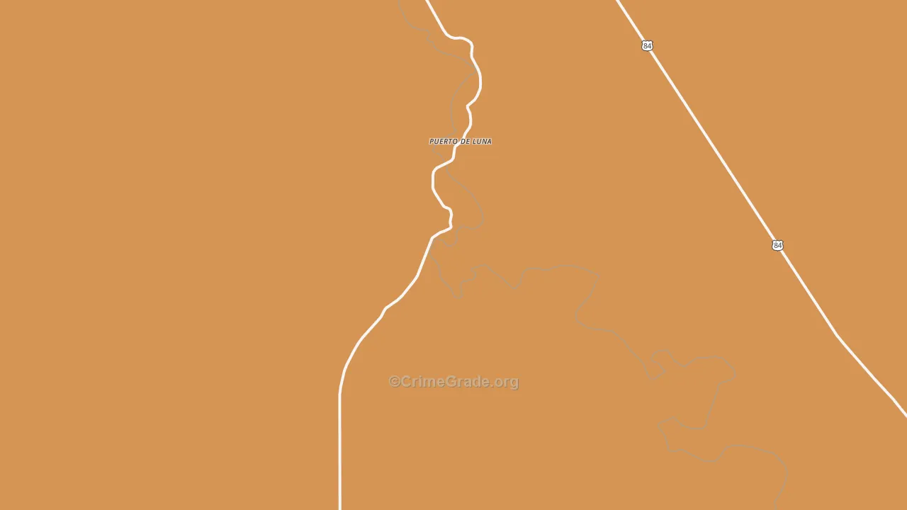 Puerto De Luna, NM Map of Theft Rates