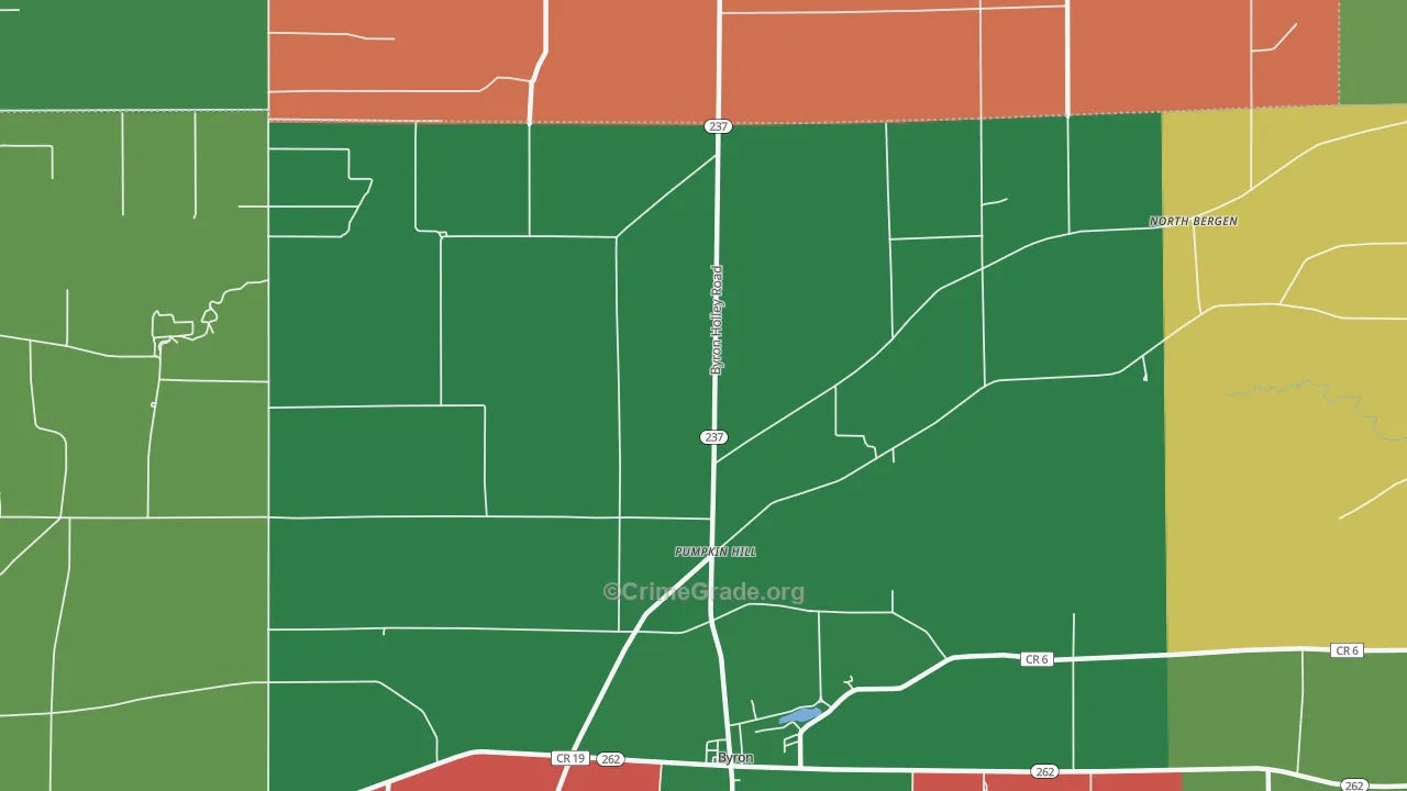 Pumpkin Hill, NY Map of Theft Rates