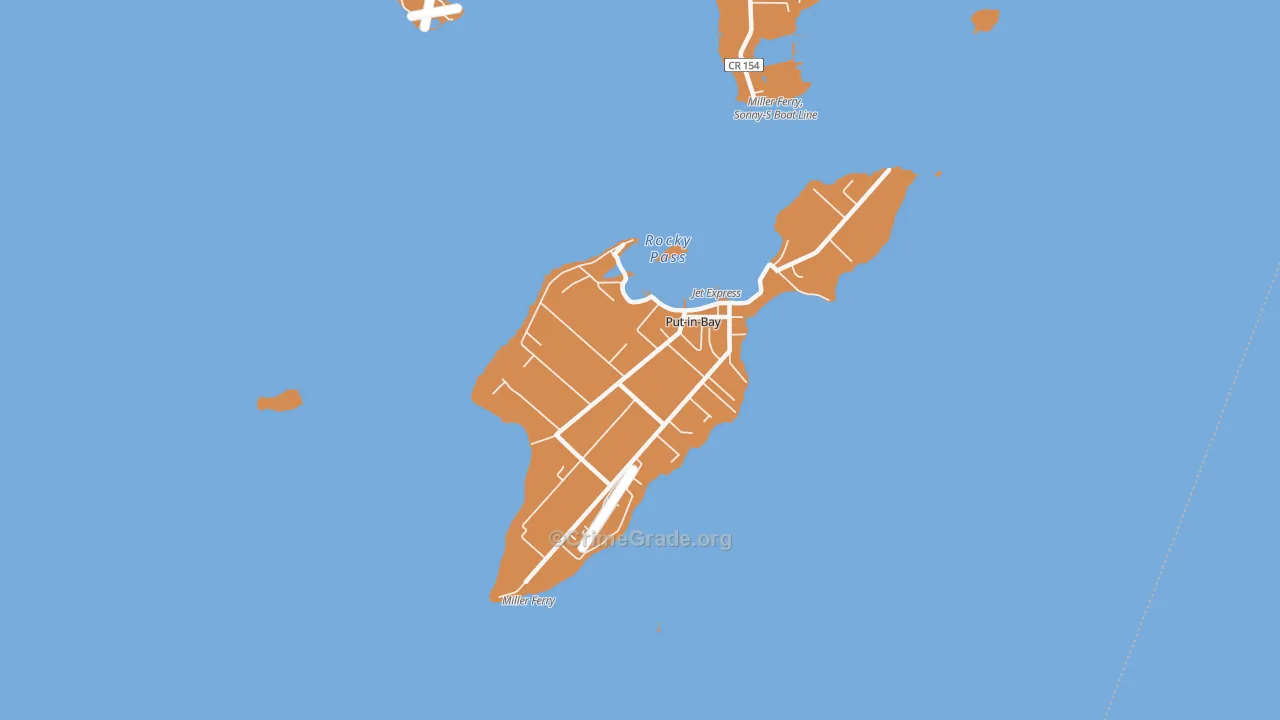 Put-in-Bay, OH Map of Theft Rates
