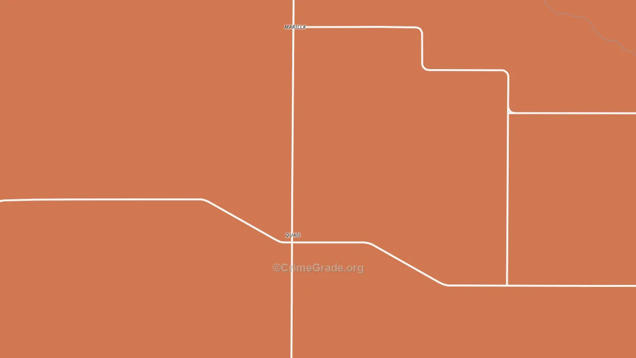 Quail, TX Map of Theft Rates