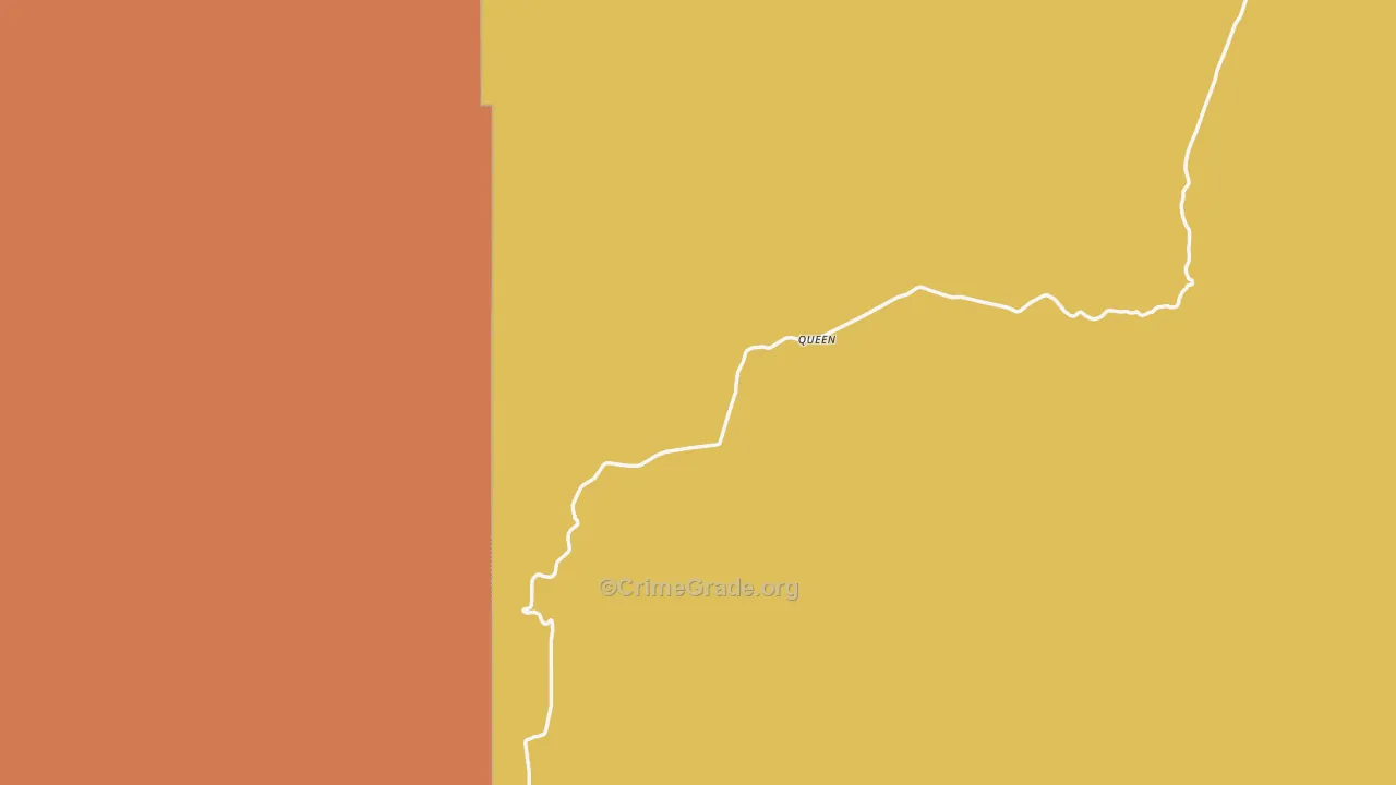 Queen, NM Map of Theft Rates