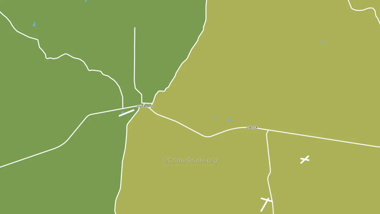 Quemado, NM Map of Theft Rates