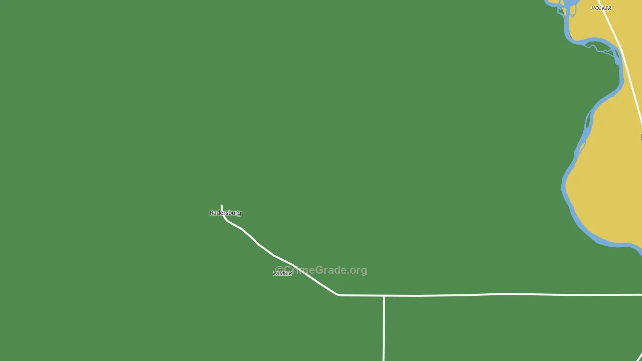 Radersburg, MT Map of Theft Rates