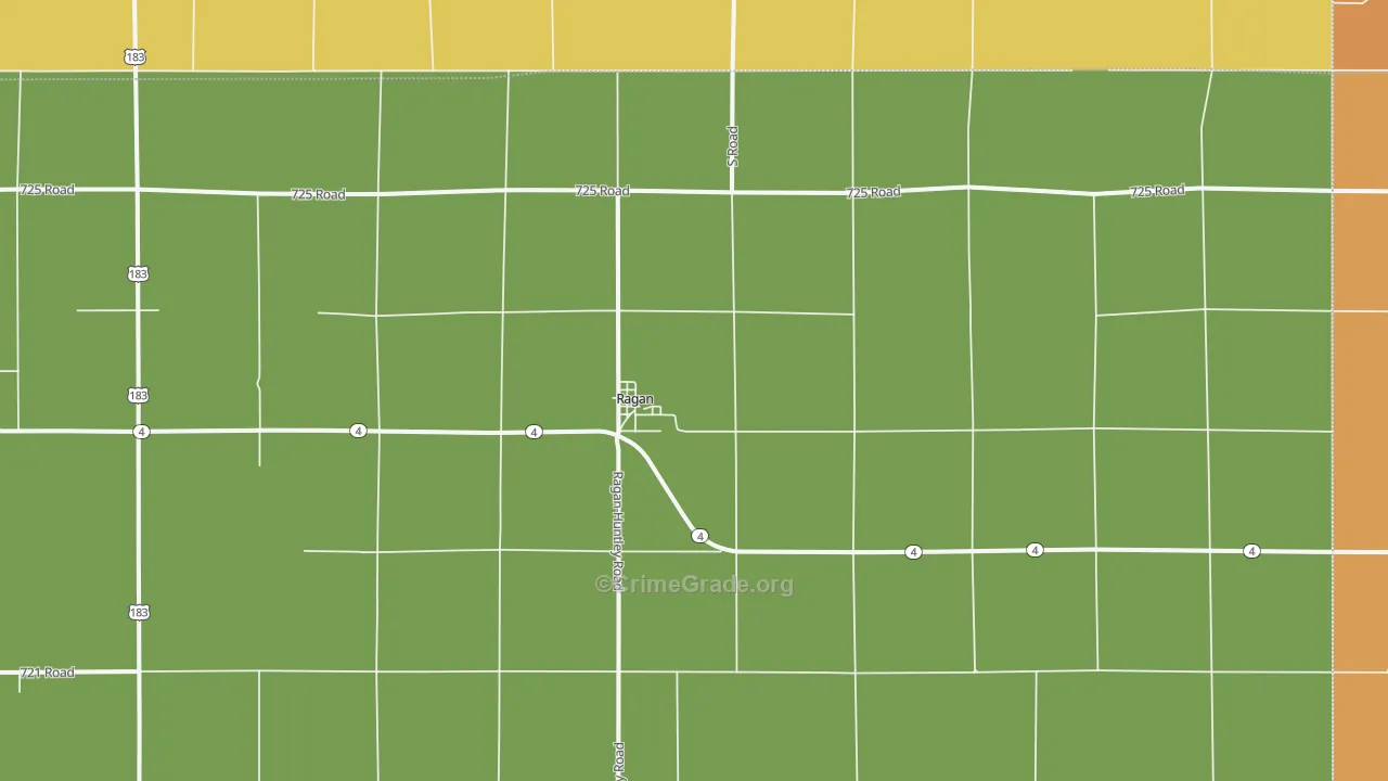 Ragan, NE Map of Theft Rates