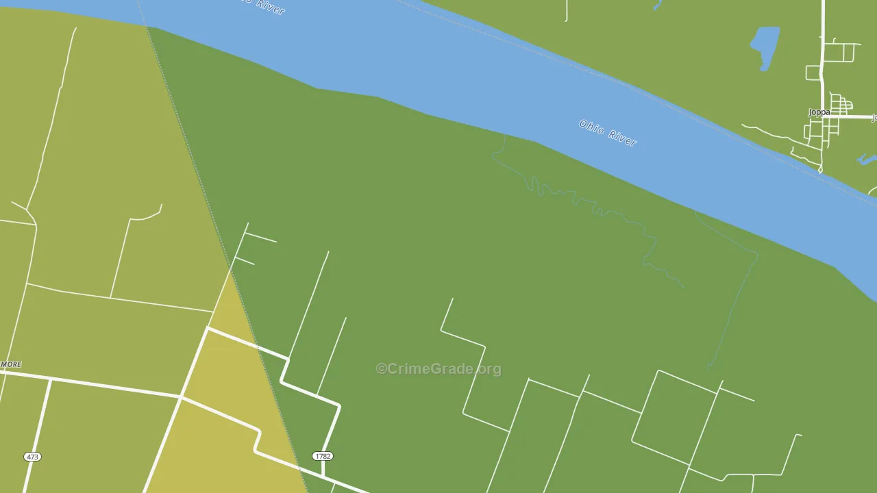 Ragland, KY Map of Theft Rates
