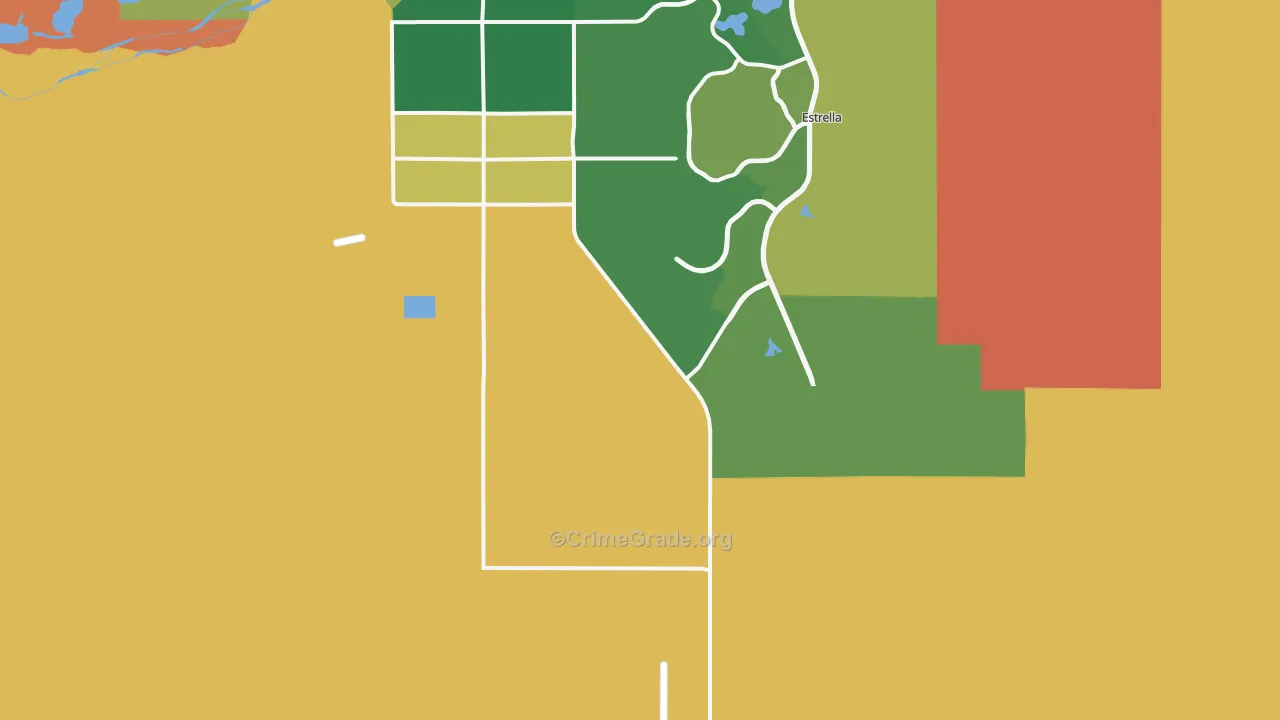 Rainbow Valley, AZ Map of Theft Rates