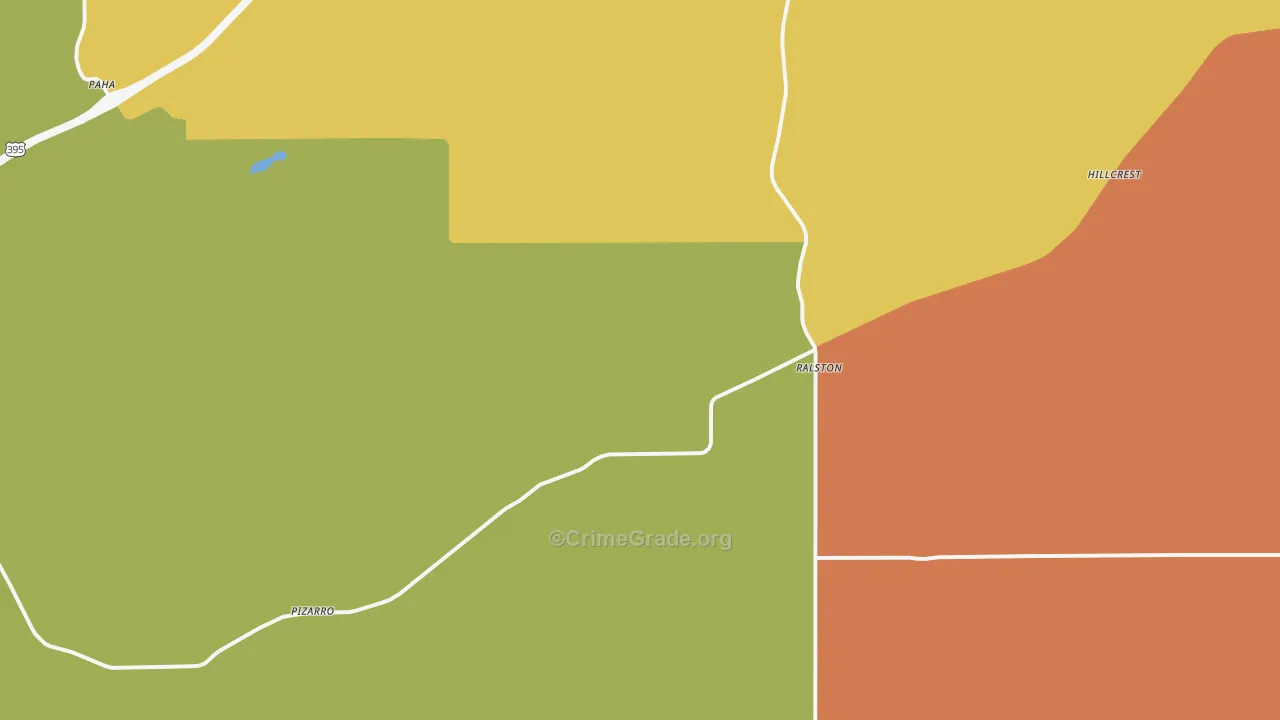 Ralston, WA Map of Theft Rates