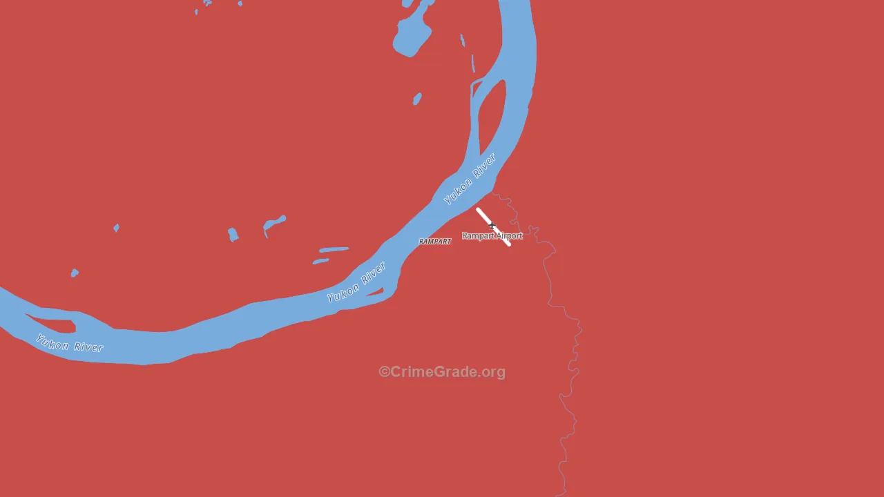 Rampart, AK Map of Theft Rates