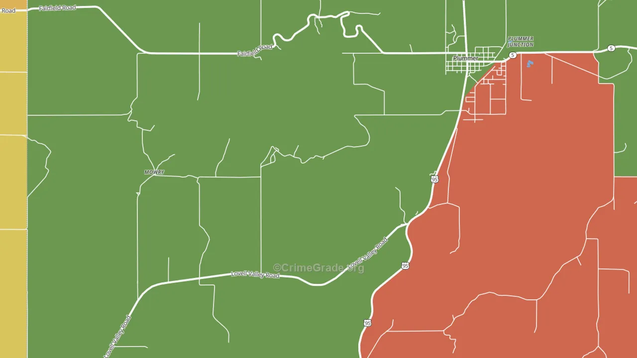 Ramsdell, ID Map of Theft Rates