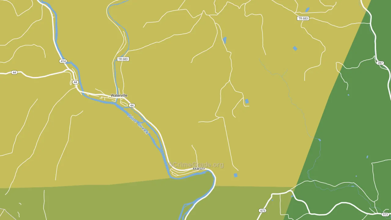 Ramsey, PA Map of Theft Rates