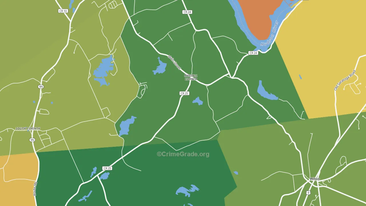 Randall Corner, NY Map of Theft Rates