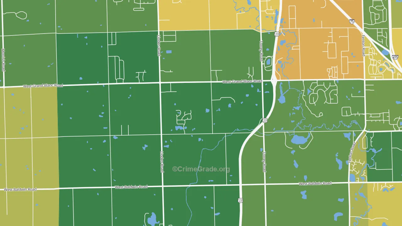 Rankin, MI Map of Theft Rates