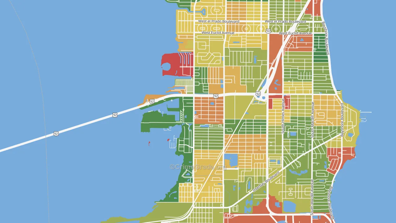 Rattlesnake, Tampa, FL Map of Theft Rates