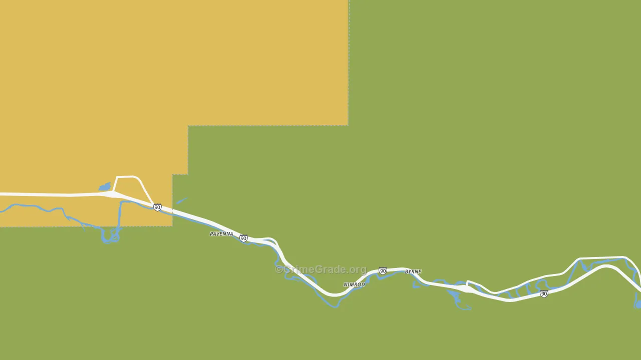 Ravenna, MT Map of Theft Rates