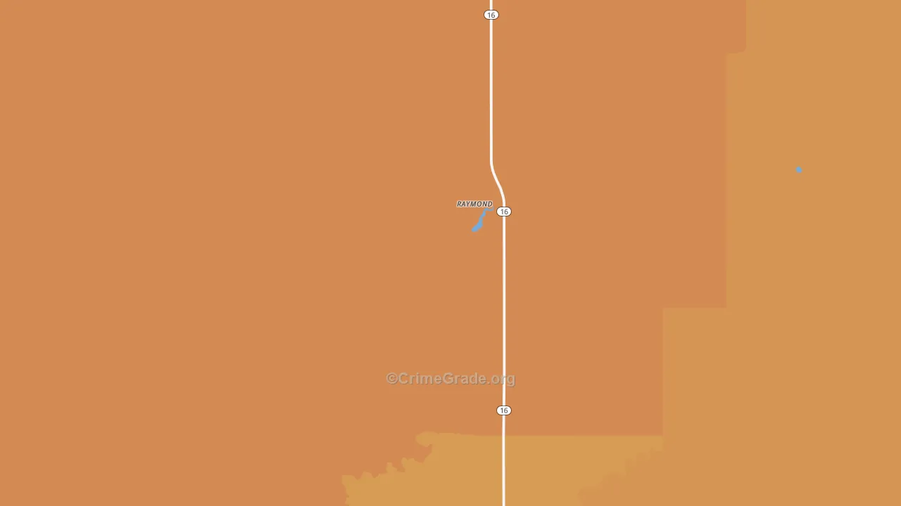 Raymond, MT Map of Theft Rates