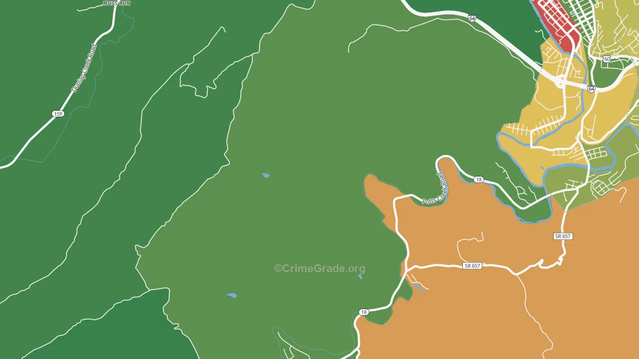 Rayon Terrace, VA Map of Theft Rates