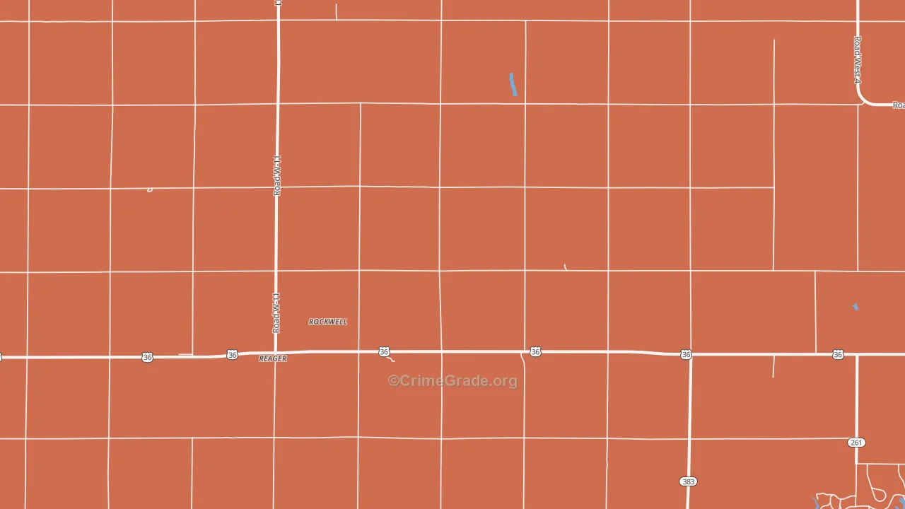 Reager, KS Map of Theft Rates