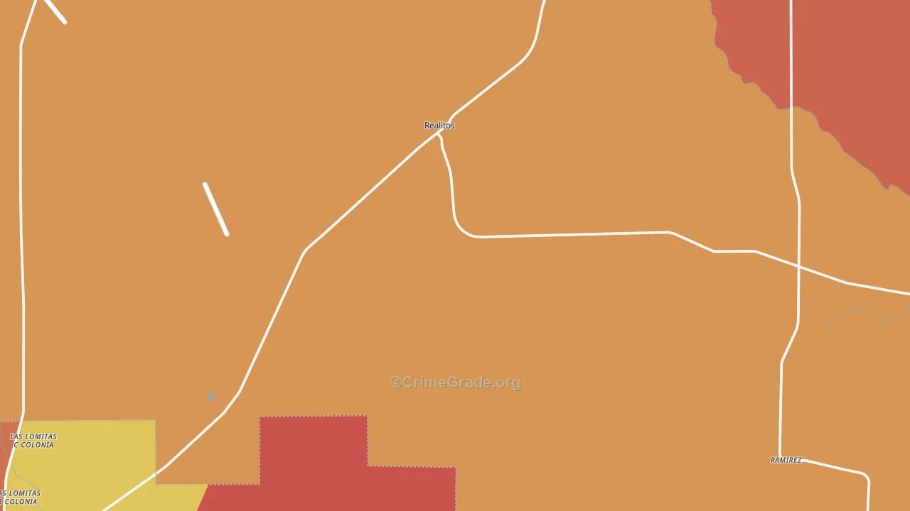 Realitos, TX Map of Theft Rates