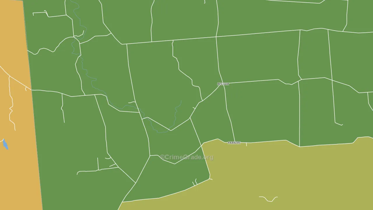 Rector, NY Map of Theft Rates