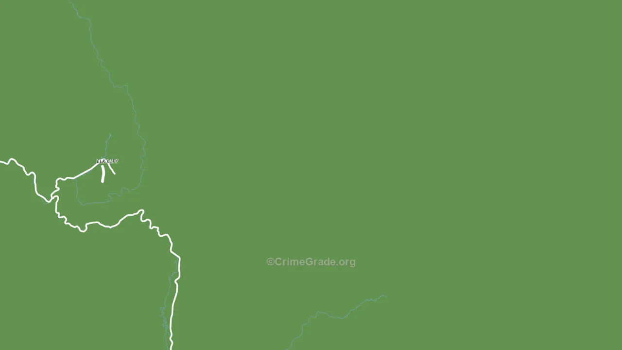 Red River Hot Springs, ID Map of Theft Rates