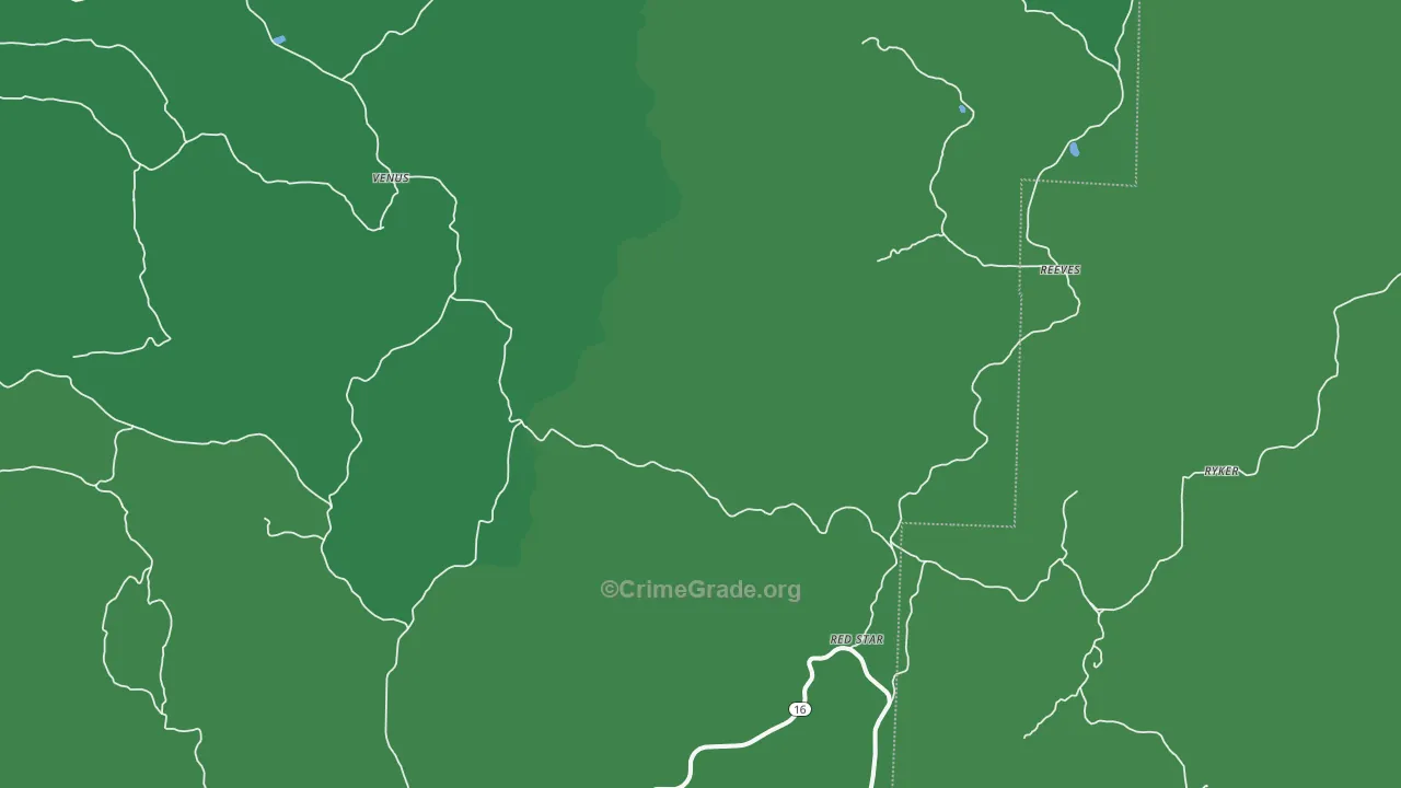 Red Star, AR Map of Theft Rates
