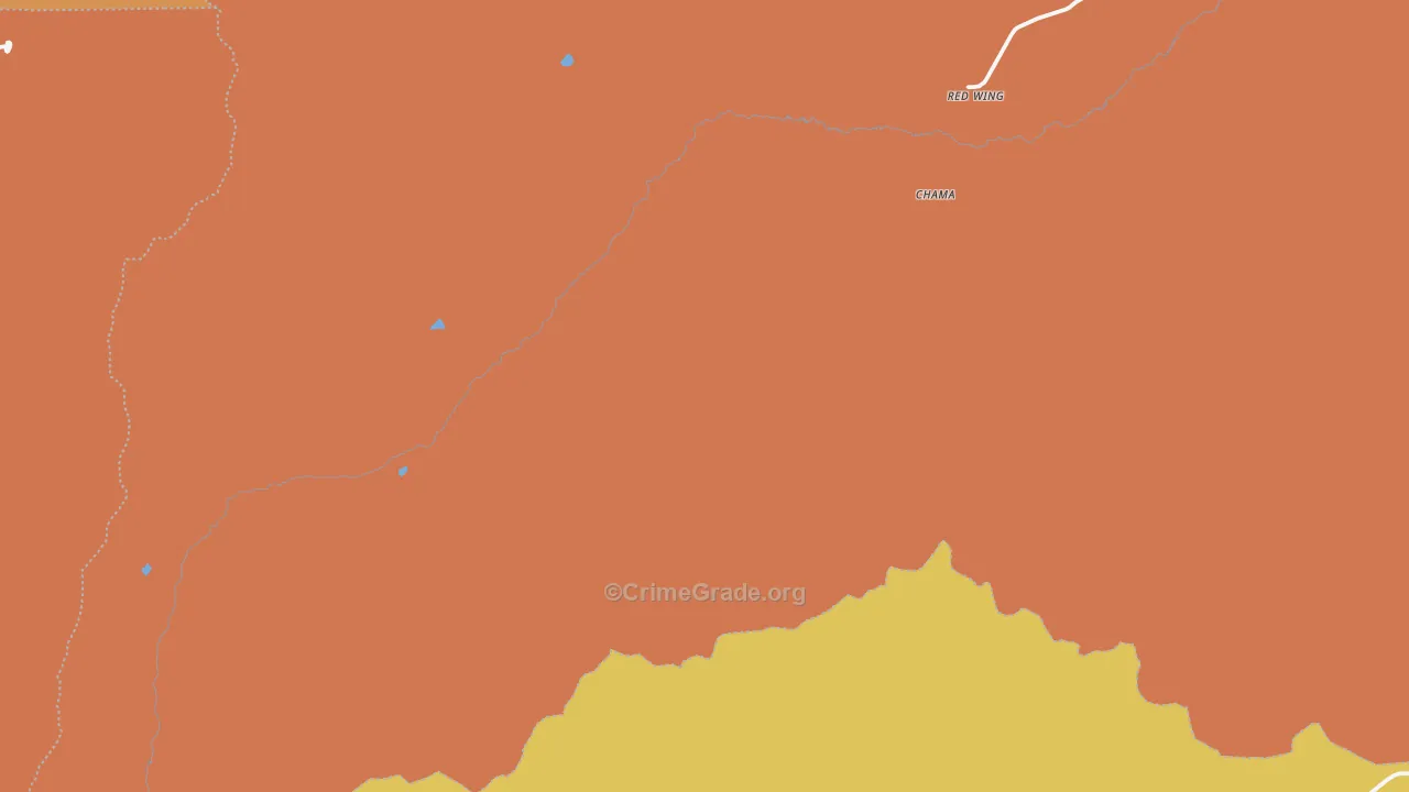 Red Wing, CO Map of Theft Rates