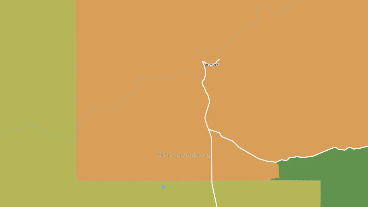 Redrock, NM Map of Theft Rates