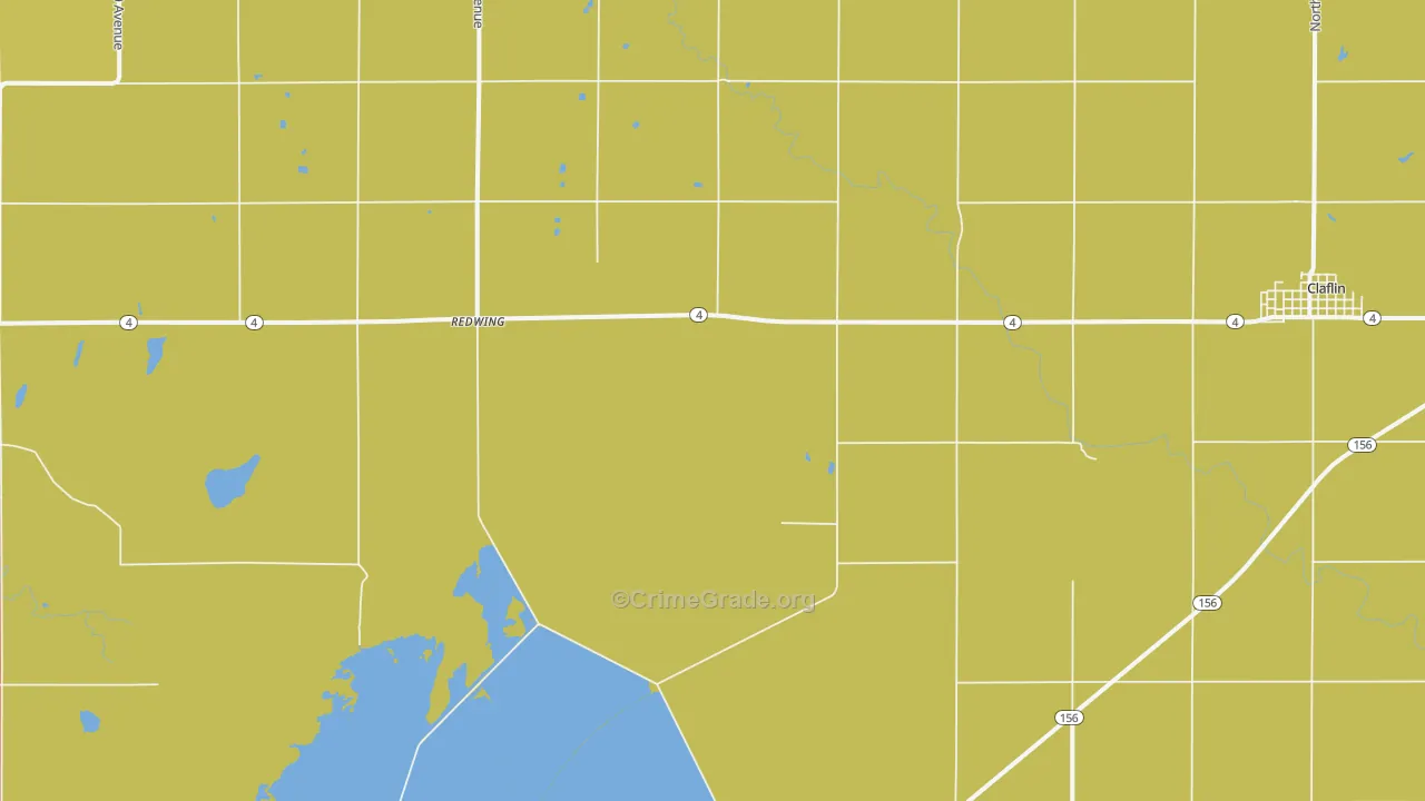 Redwing, KS Map of Theft Rates