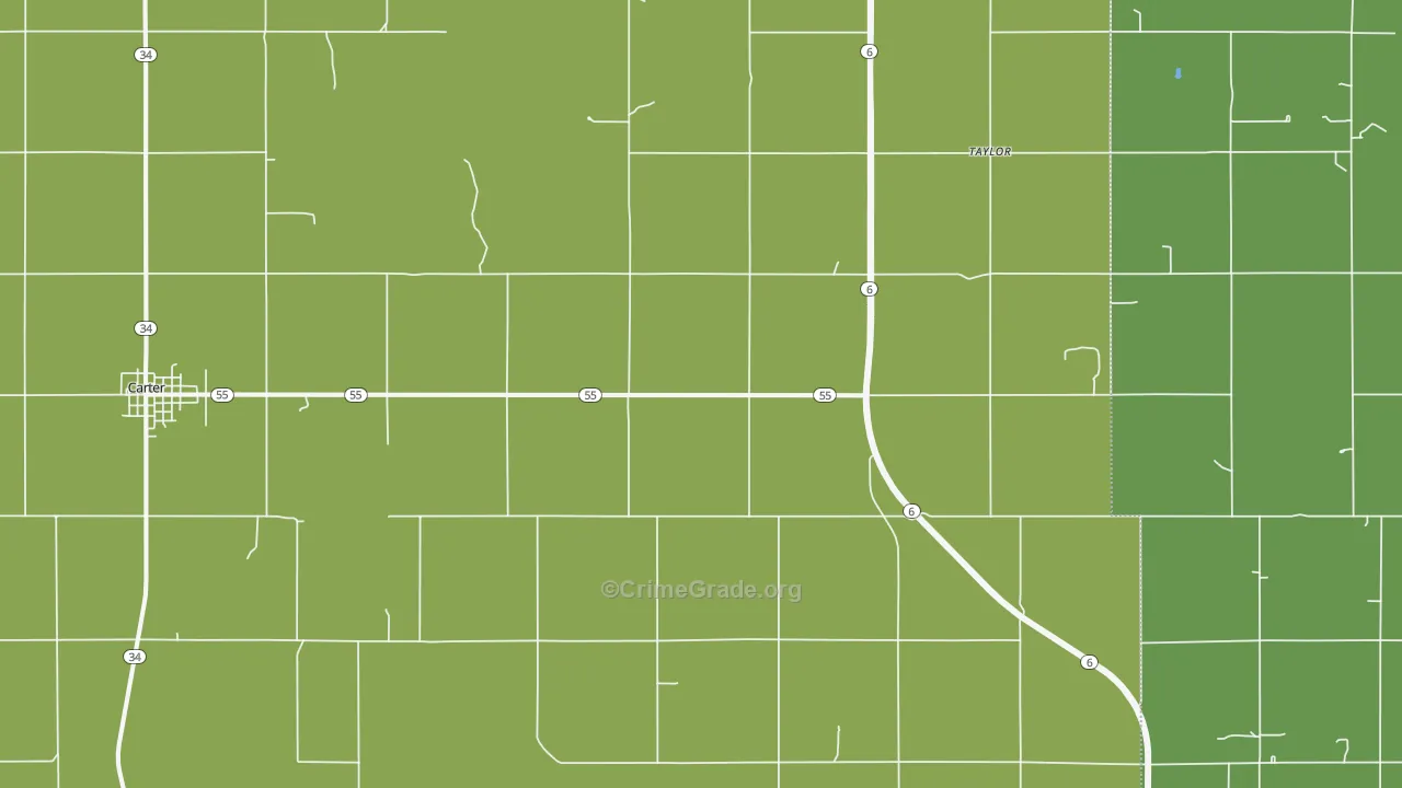Retrop, OK Map of Theft Rates